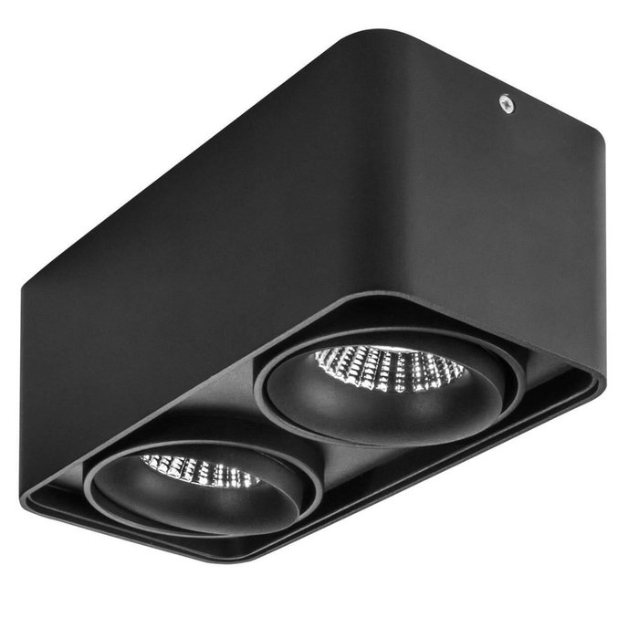 Потолочный светодиодный светильник Monocco черного цвета