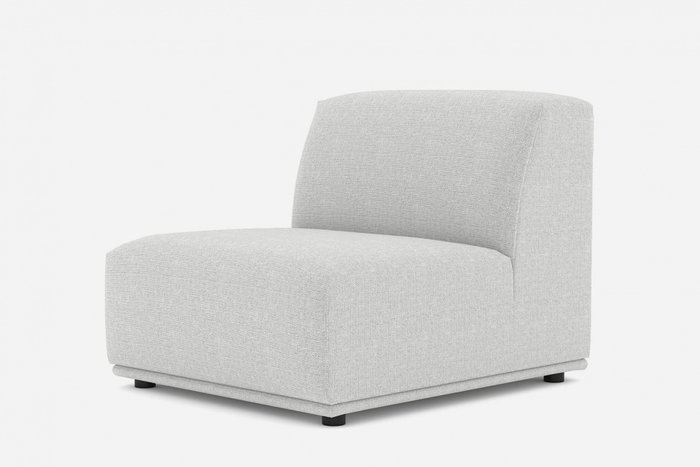 Кресло Портулак светло-серого цвета - купить Интерьерные кресла по цене 20728.0