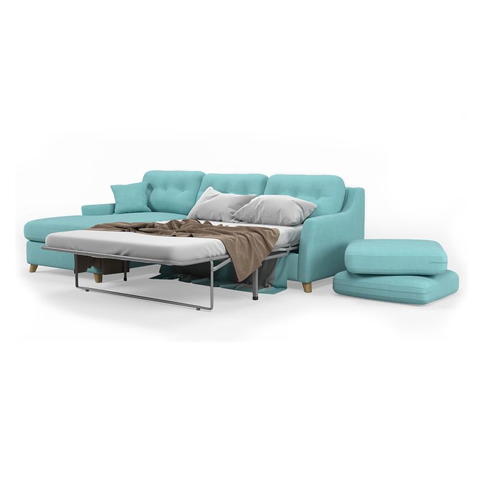 Диван-кровать угловой Raf SFR голубого цвета - купить Угловые диваны по цене 114700.0