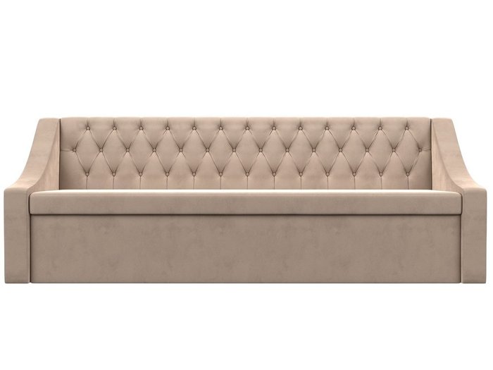 Кухонный прямой диван-кровать Мерлин бежевого цвета - купить Прямые диваны по цене 37999.0