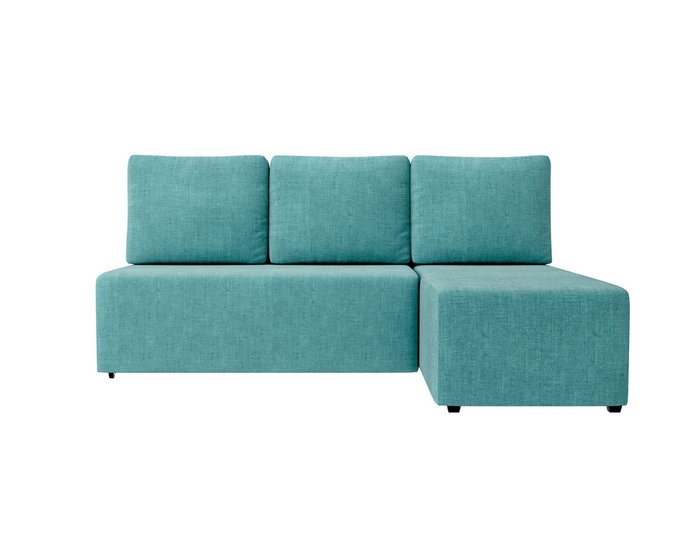 Угловой диван-кровать Каир бирюзового цвета - купить Угловые диваны по цене 22990.0