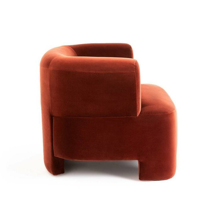 Кресло из велюра Darrel красного цвета - лучшие Интерьерные кресла в INMYROOM