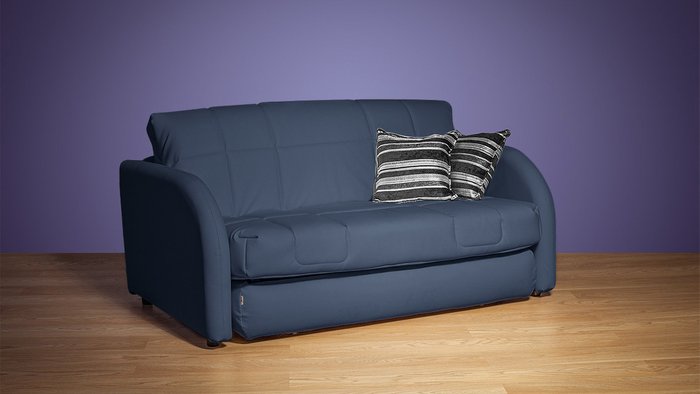 Диван-кровать Гламур синего цвета - купить Прямые диваны по цене 66700.0