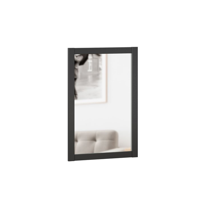 Зеркало настенное 60х89 в раме черного цвета