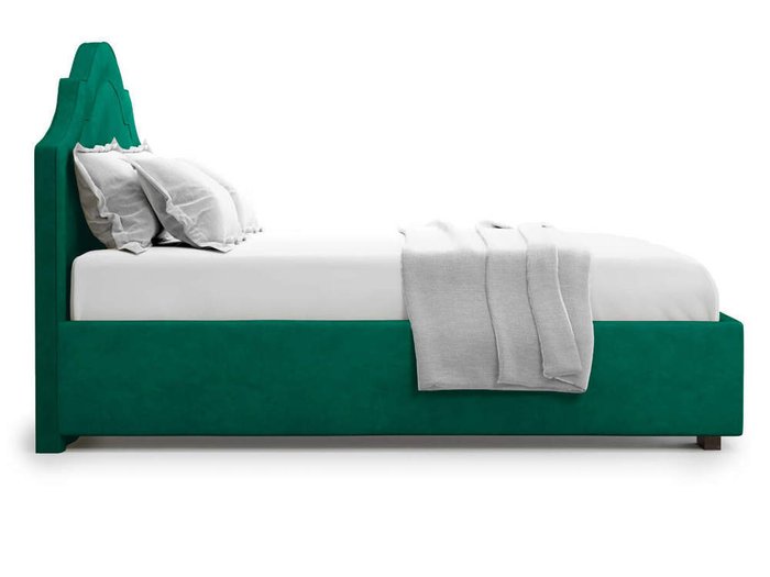 Кровать Madzore без подъемного механизма 180х200 зеленого цвета - лучшие Кровати для спальни в INMYROOM