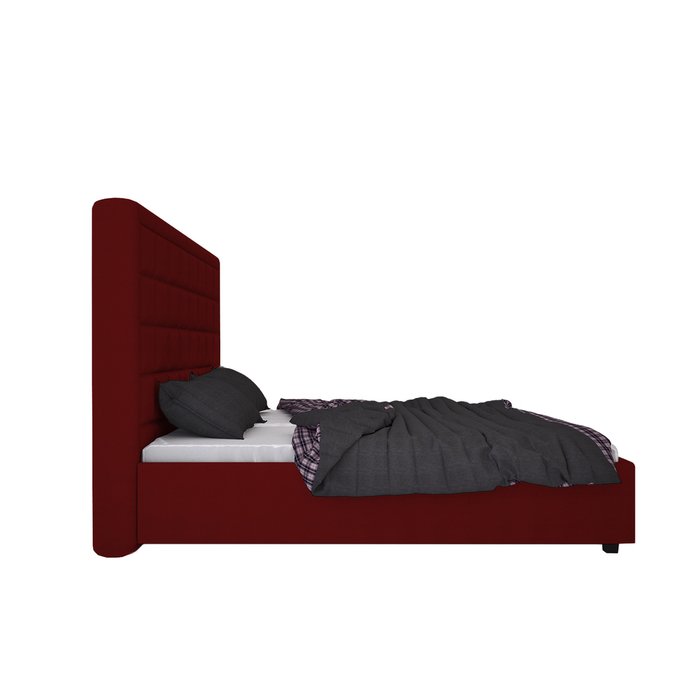 Кровать Elizabeth Велюр Красный 200х200 - лучшие Кровати для спальни в INMYROOM