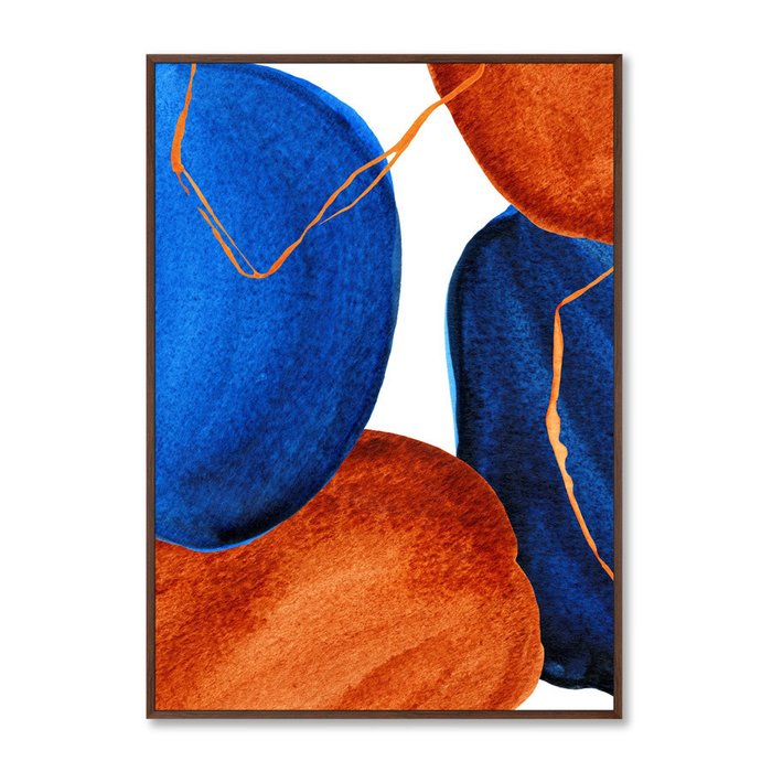 Набор из 2-х репродукций картин на холсте Forms and colors, composition No41 - лучшие Картины в INMYROOM