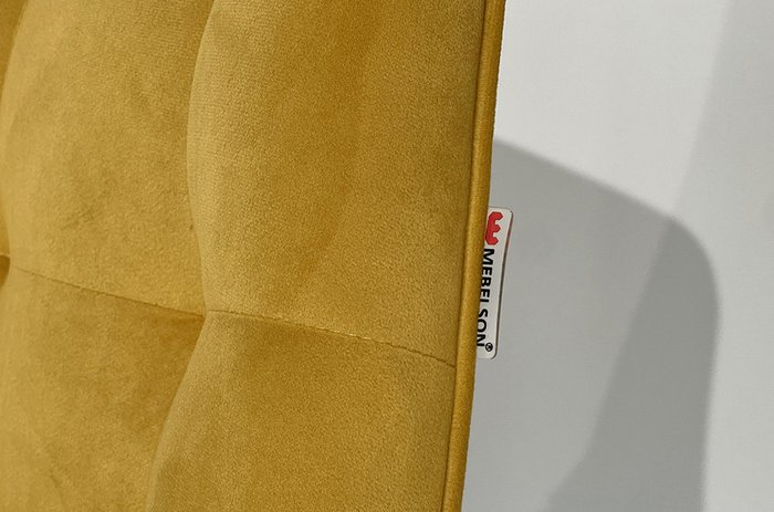 Стул Монти желтого цвета с черными ножками - купить Обеденные стулья по цене 6580.0