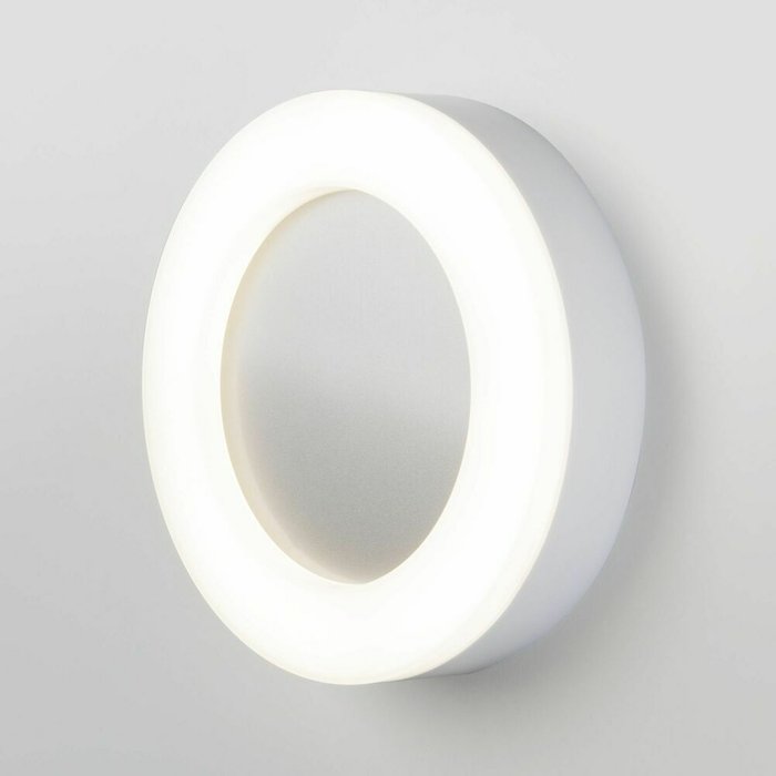 Настенный светодиодный светильник Rim белого цвета