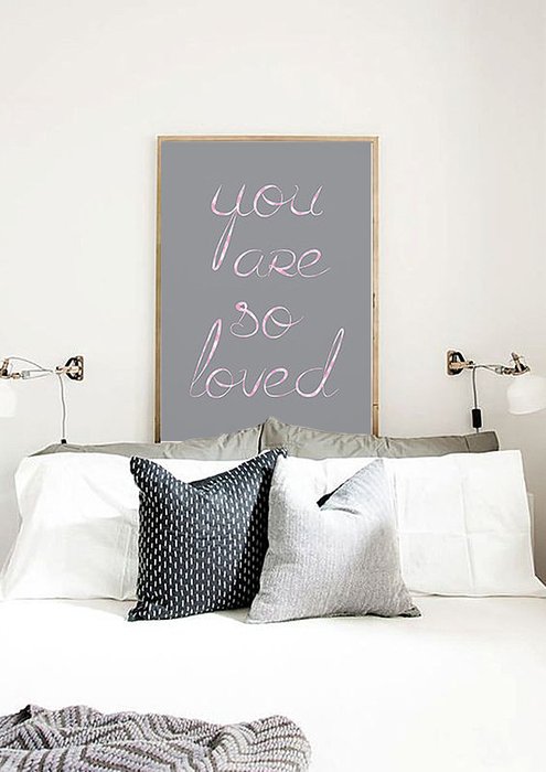 Постер "You are so loved" А3 - купить Принты по цене 2000 Постер "You are so loved" А3 - купить Принты по цене 2000