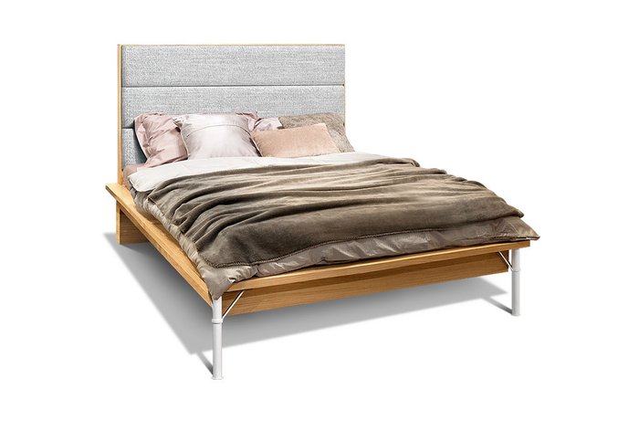 Кровать Extera 160х200 серо-коричневого цвета