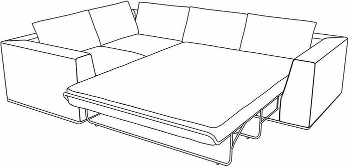 Угловой диван-кровать Igarka фиолетового цвета - купить Угловые диваны по цене 159700.0
