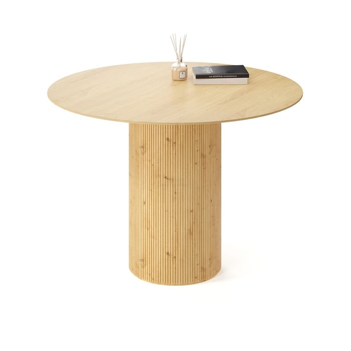 Обеденный стол Субра с основанием из массива дуба  - купить Обеденные столы по цене 56331.0