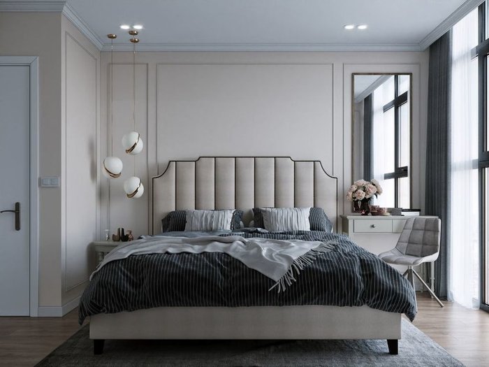 Кровать Даллас 160х200 тёмно-синего цвета  с подъемным механизмом - лучшие Кровати для спальни в INMYROOM