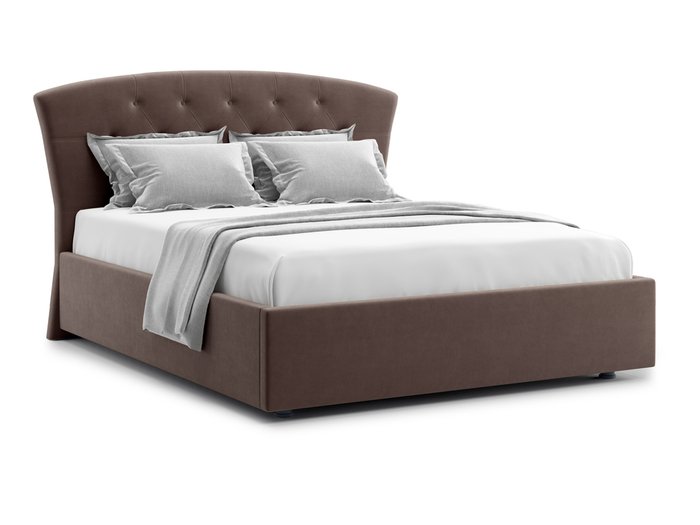 Кровать Premo 160х200 темно-коричневого цвета с подъемным механизмом 