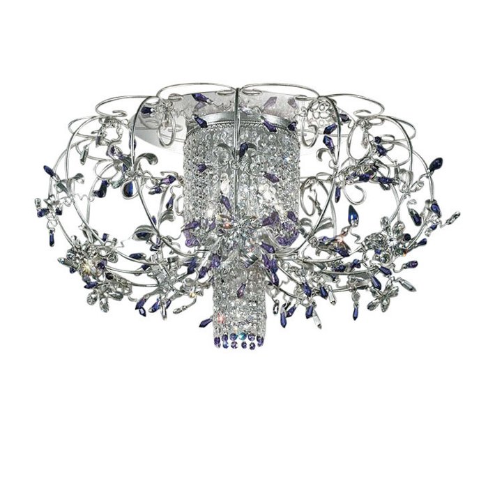 Потолочный светильник  MM Lampadari "Luxury" с декоративным плафоном из хрусталя 