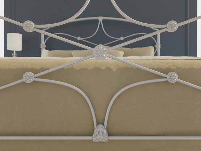 Кровать Лайза 140х200 серебряного цвета - лучшие Кровати для спальни в INMYROOM