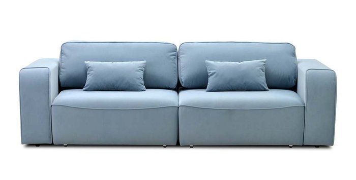 Диван-кровать Тулон серо-голубого цвета - купить Прямые диваны по цене 43300.0