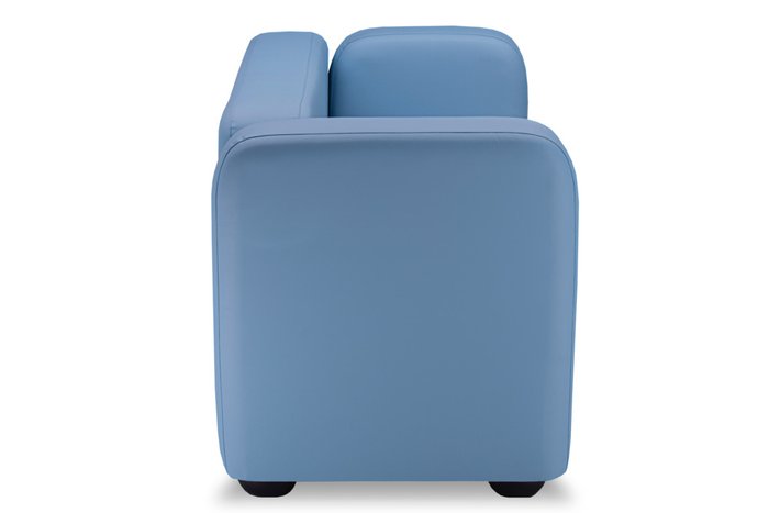 Прямой диван Квадрато Стандарт голубого цвета - лучшие Прямые диваны в INMYROOM