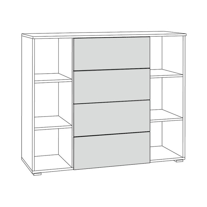 Комод Остин графитового цвета - лучшие Комоды в INMYROOM Комод Остин графитового цвета - лучшие Комоды в INMYROOM