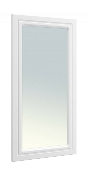 Зеркало настенное Монблан S в раме белого цвета