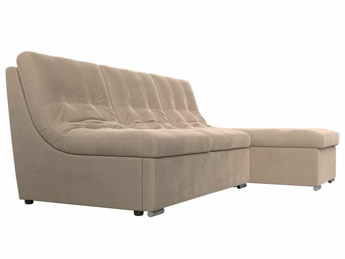 Угловой диван-кровать Релакс бежевого цвета угол правый - лучшие Угловые диваны в INMYROOM