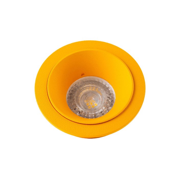 Точечный встраиваемый светильник из металла желтого цвета - купить Встраиваемые споты по цене 1749.0