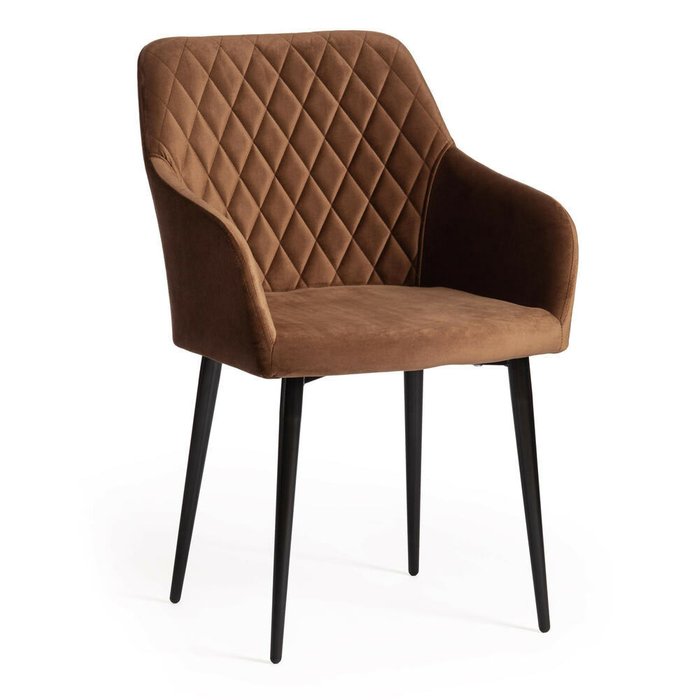Набор из четырех стульев Bremo коричневого цвета - купить Обеденные стулья по цене 15240.0