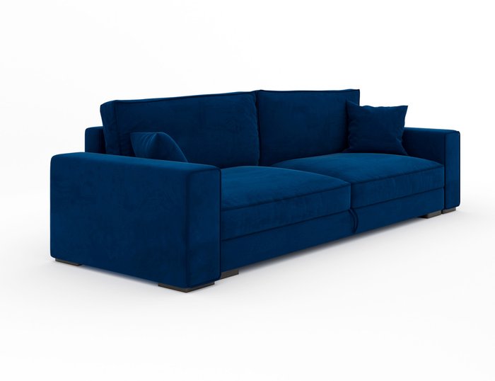 Диван-кровать Норборг синего цвета - купить Прямые диваны по цене 73425.0