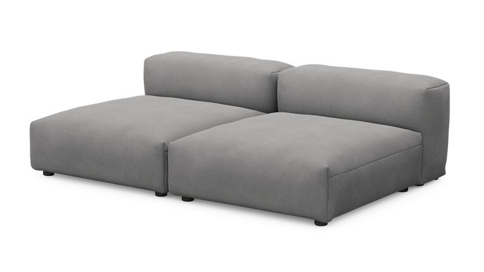 Прямой диван Фиджи серого цвета - купить Прямые диваны по цене 49200.0