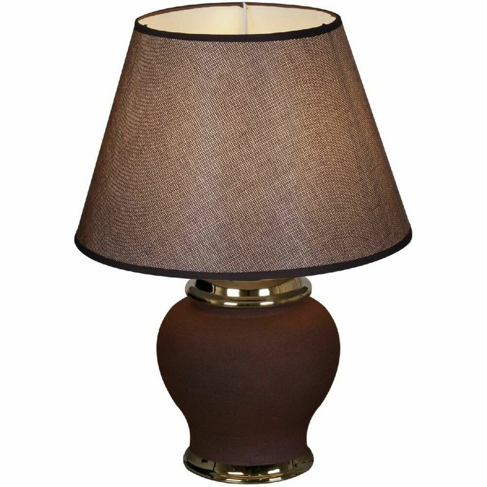 Настольная лампа 30305-0.7-01 (ткань, цвет коричневый)