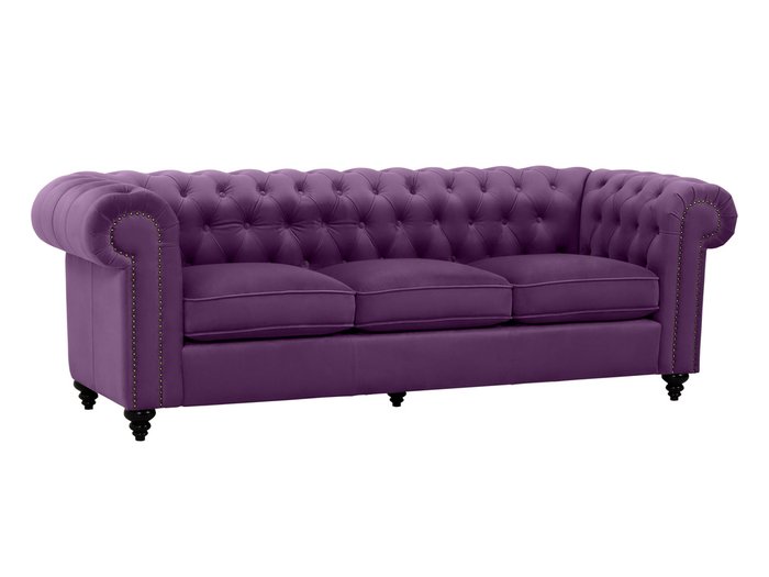 Диван Chester Classic фиолетового цвета - купить Прямые диваны по цене 58390.0
