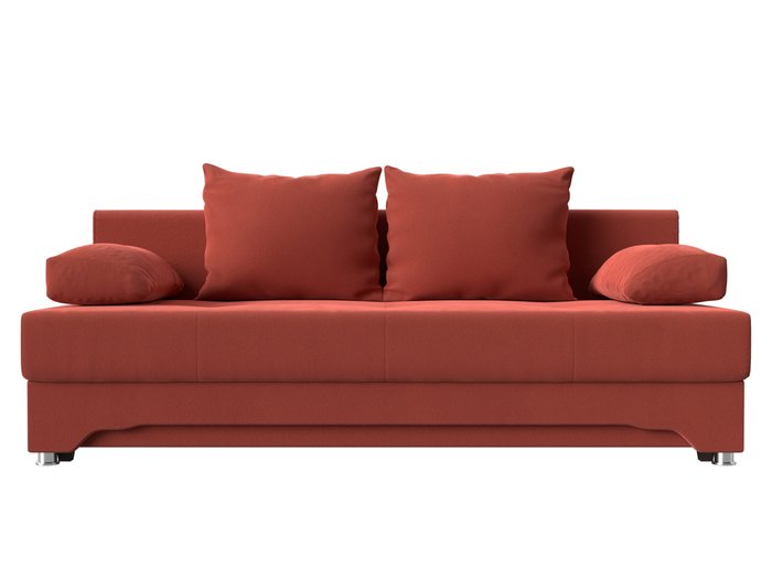 Диван-кровать Ник кораллового цвета - купить Прямые диваны по цене 26999.0