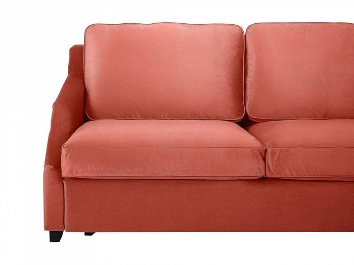 Диван-кровать трёхместный Windsor с молдингом кораллового цвета - лучшие Прямые диваны в INMYROOM