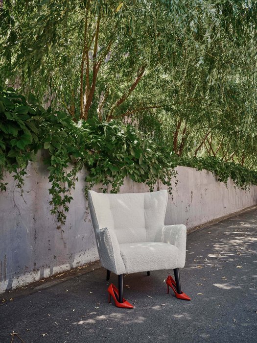 Кресло Ussyri светло-серого цвета - лучшие Интерьерные кресла в INMYROOM