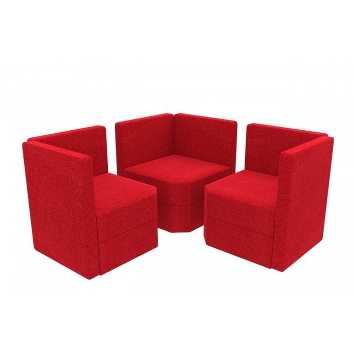 Угловое кресло Норд красного цвета - лучшие Интерьерные кресла в INMYROOM