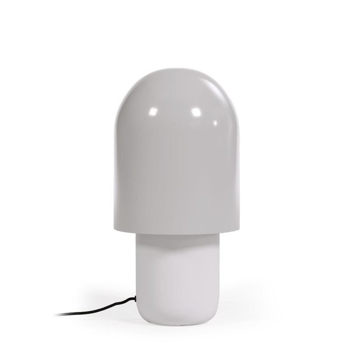 Настольная лампа Brittany бело-серого цвета