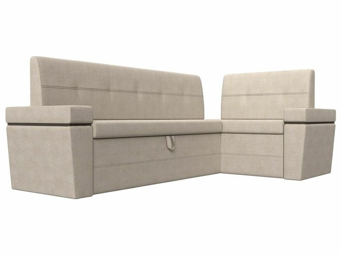 Угловой диван-кровать Деметра бежевого цвета правый угол - лучшие Угловые диваны в INMYROOM