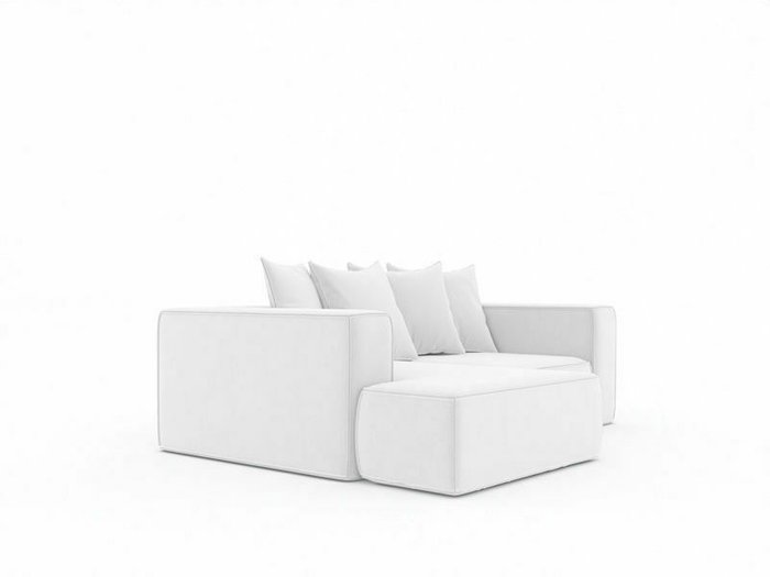 Угловой диван-кровать Норман 212 светло-серого цвета - лучшие Угловые диваны в INMYROOM