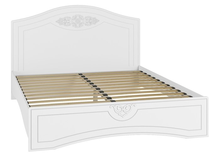 Кровать с основанием Ассоль 160х200 белого цвета