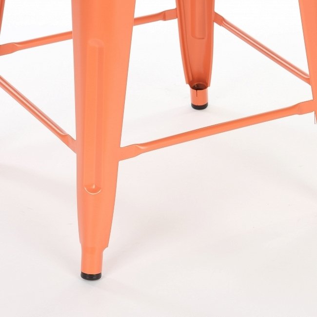 Стул полубарный оранжевый из стали - купить Барные стулья по цене 3605.0