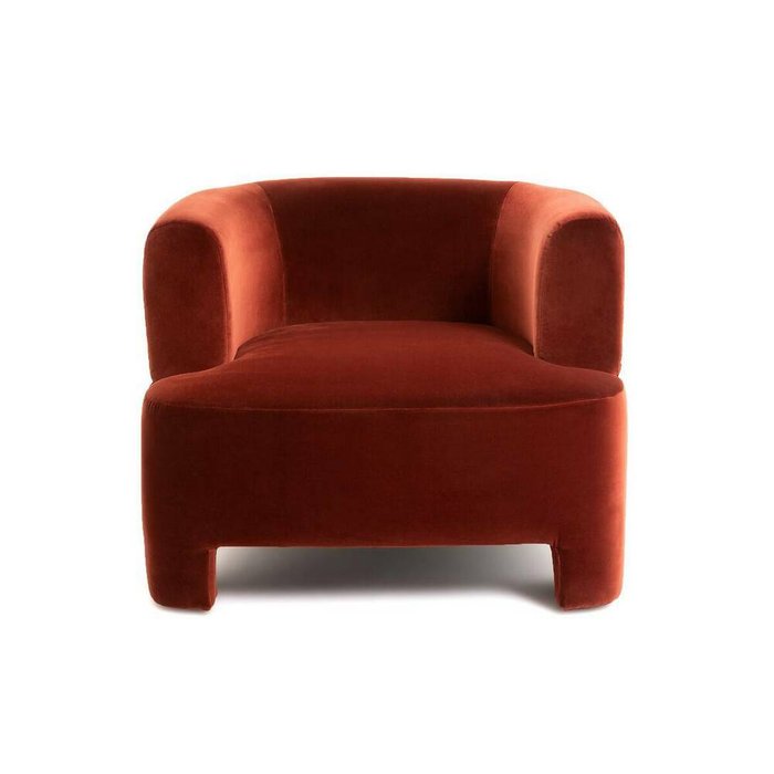 Кресло из велюра Darrel красного цвета - купить Интерьерные кресла по цене 145859.0