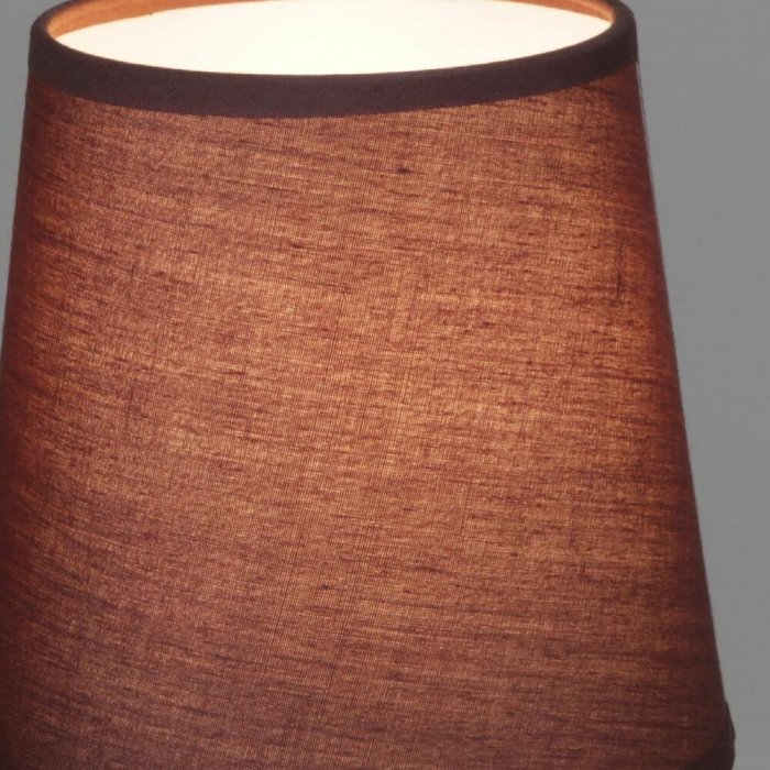 Настольная лампа 96201-0.7-01 dark brown (ткань, цвет коричневый) - лучшие Настольные лампы в INMYROOM