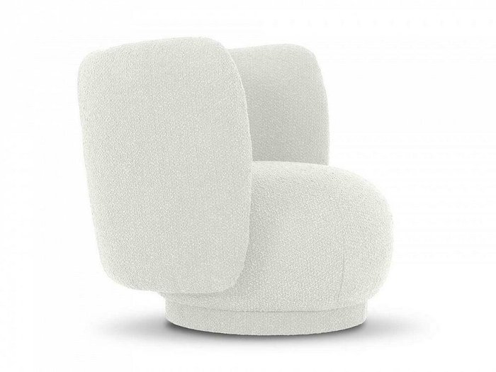 Кресло Lucca вращающееся белого цвета - лучшие Интерьерные кресла в INMYROOM
