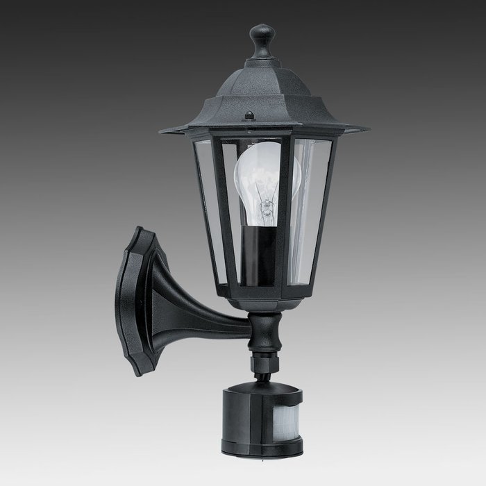 Уличный настенный светильник Laterna черного цвета - купить Настенные уличные светильники по цене 5990.0
