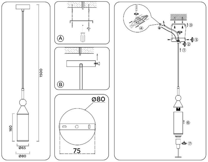 Подвесной светильник Heigh Light LH55271 (стекло, цвет белый) - лучшие Подвесные светильники в INMYROOM