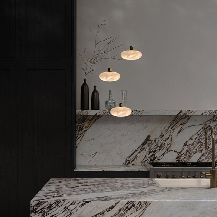 Подвесной светильник Galet 10409/M (alebastr, цвет белый) - купить Подвесные светильники по цене 15960