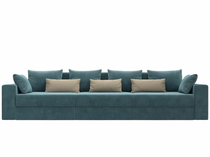 Диван-кровать Майами Long бирюзового цвета - купить Прямые диваны по цене 65999.0