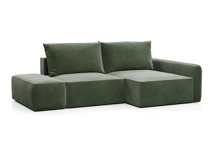 Угловой диван-кровать Портленд зеленого цвета - лучшие Угловые диваны в INMYROOM