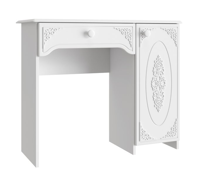 Комплект туалетный стол с зеркалом белого цвета - купить Туалетные столики по цене 18283